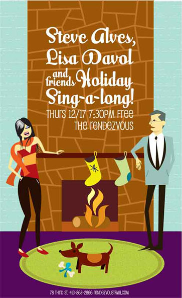 Cocktails + Holiday Cheer at the Voo 12/17/09
Lisa Davol, Steve Alves, Leo Hwang-Carlos + Very Special Guests. Have a few and sing til your heart’s content. Cocktails + Holiday Cheer at the Voo 12/17/09
Lisa Davol, Steve Alves, Leo Hwang-Carlos + Very Special Guests. Have a few and sing til your heart’s content.